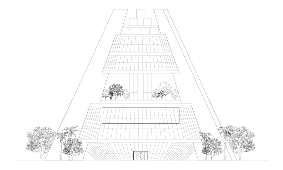 Mario Kleff plan for an office building